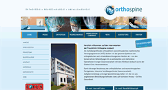 Desktop Screenshot of praxisklinik-orthospine.de